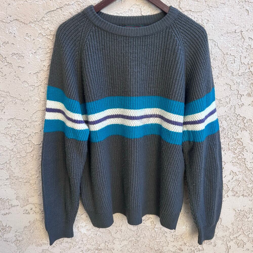 Vintage High Sierra Stripe Knit Sweater Men’s Medium